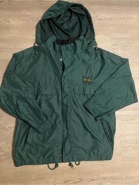 Vintage Spotlight Marshall Thundering Herd Men's Green Zip Up Size XL